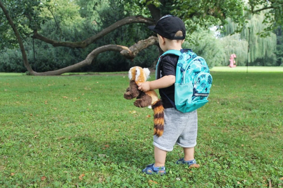 Sac à dos Vaude et panda en peluche