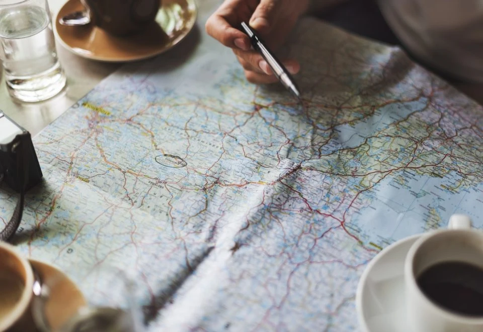 orientation sur la carte