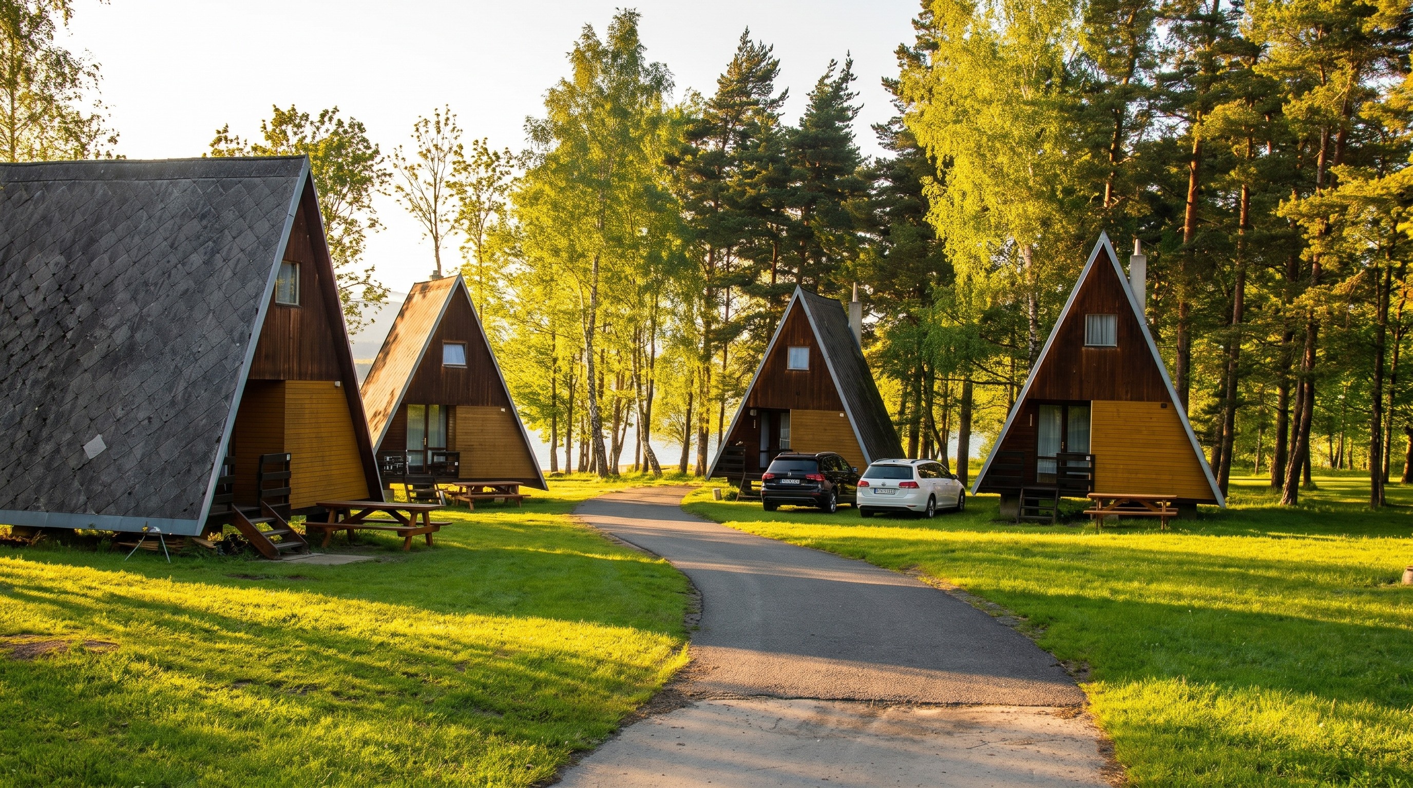Camping Olšina sur les rives du lac Lipno