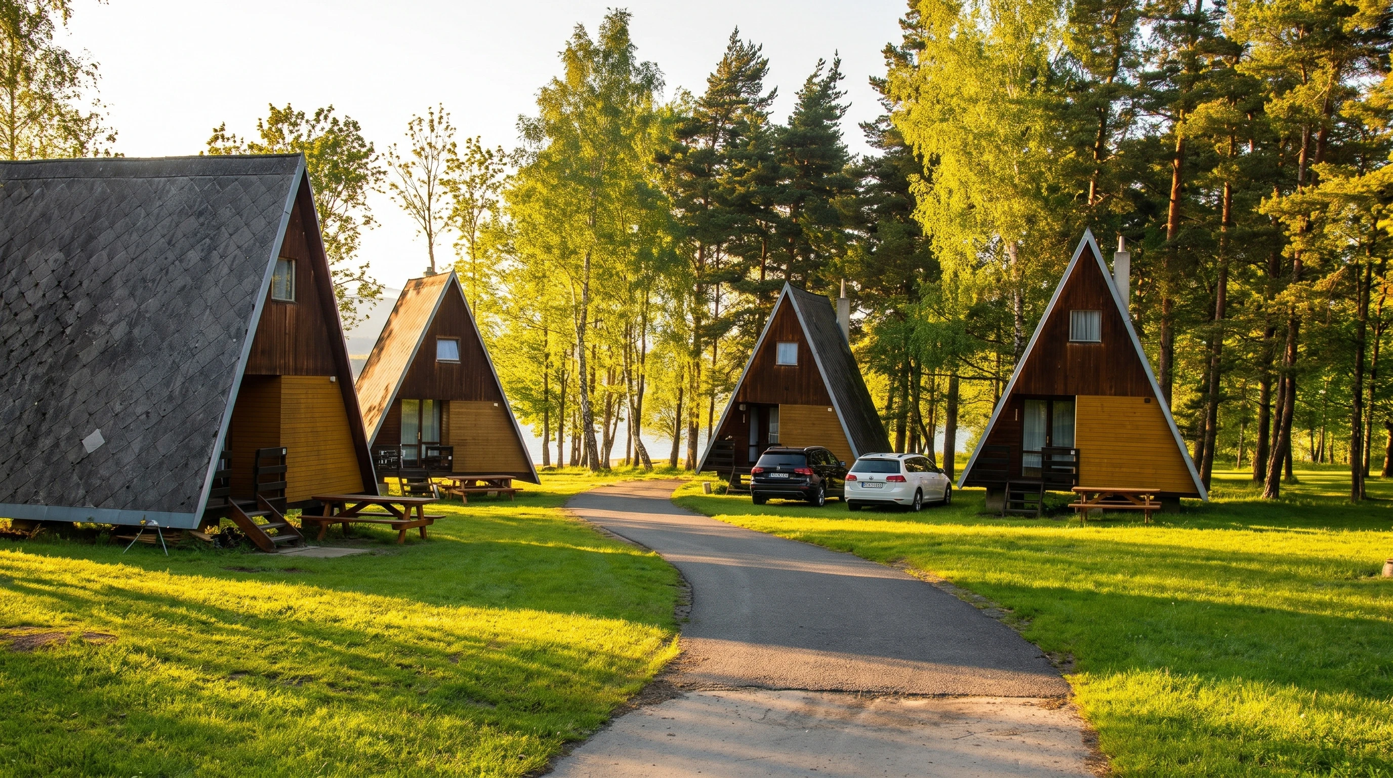 Camping Olšina sur les rives du lac Lipno