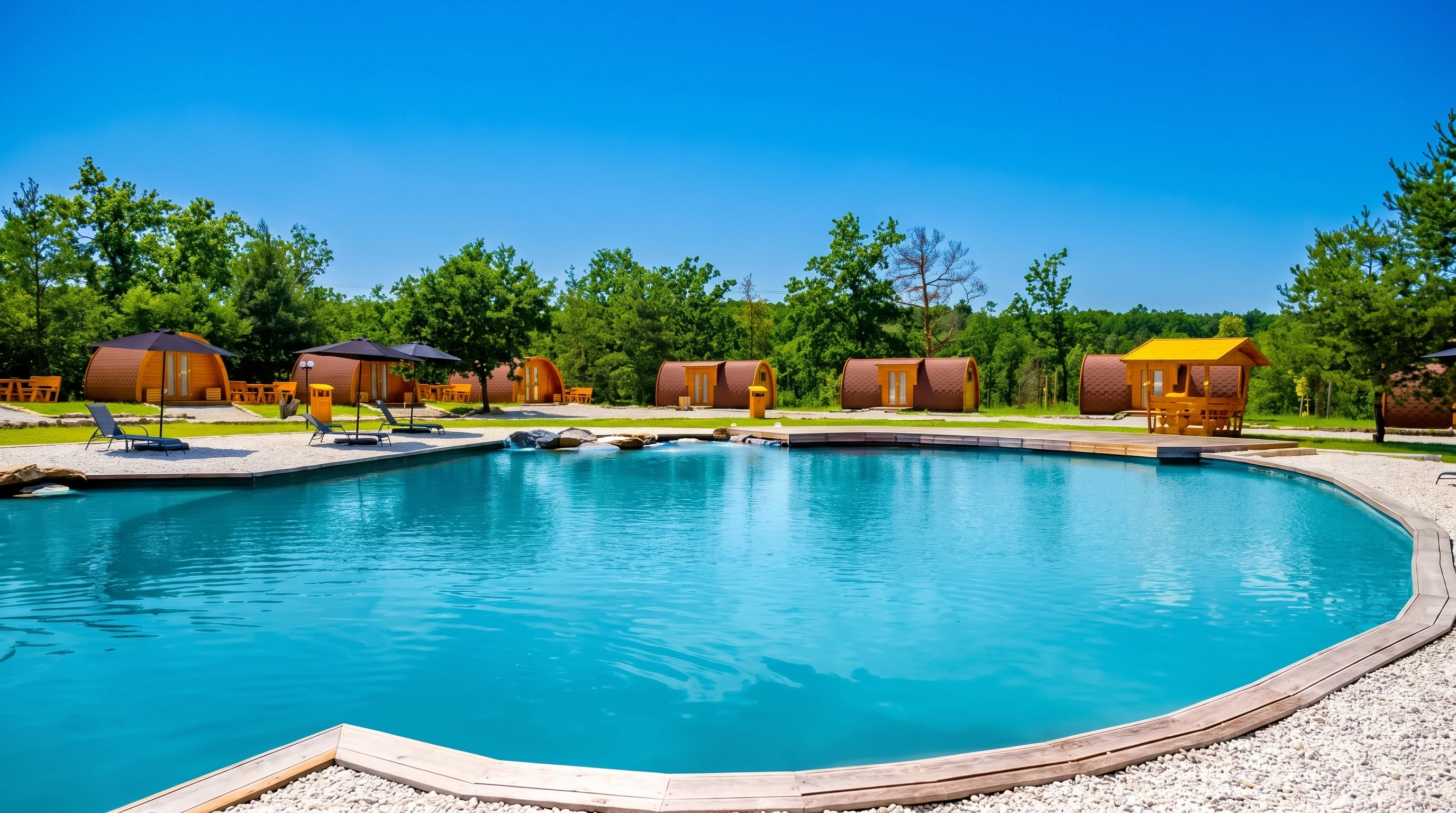Camping Zvíkov Village au confluent de la Vltava et de l'Otava